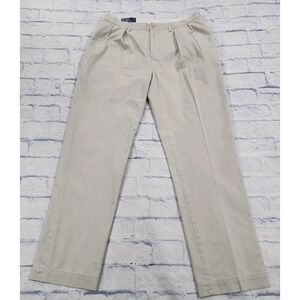 Polo Ralph Lauren Ethan Pants MENS 34X32 Double Pleated Trouser Baggy VINTAGE